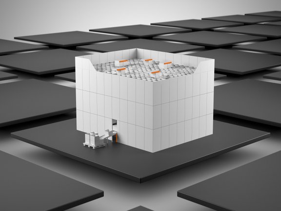 Armazém automático de peças pequenas