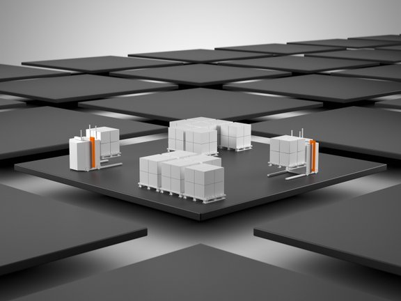 Robôs móveis autónomos (AMRs) e sistemas de veículos guiados automaticamente (AGVs)