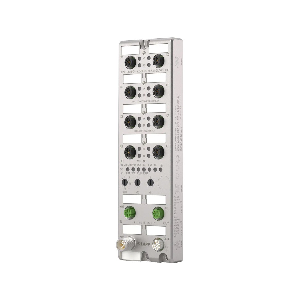 UNITRONIC® ACCESS MP08IOLA08DIO