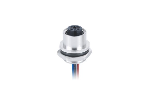 EPIC® M12A Panel mount rear fastening female