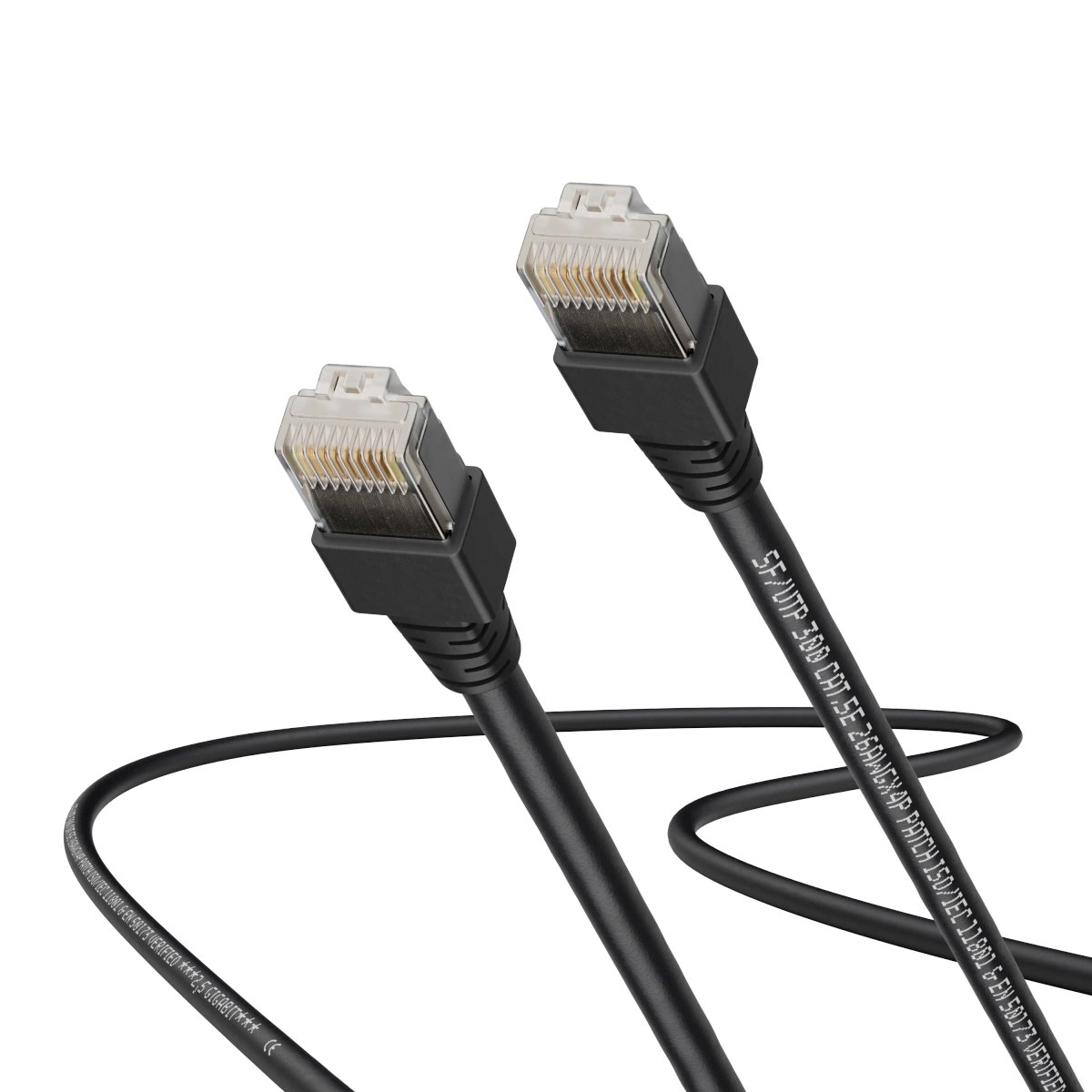 RJ45 PC Cat.5e SF/UTP Y BK 0,5m