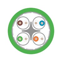 ETHERLINE® TORSION Y CAT6A 4X2XAWG24/7