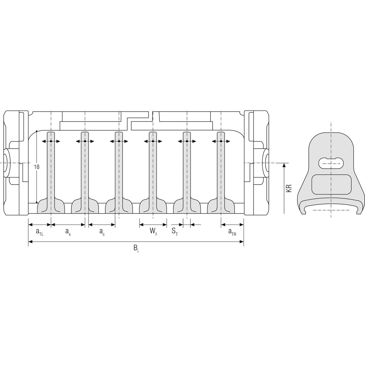 5801 FLAT PROFILE  6 X 2,5