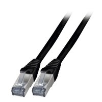 RJ45 PC Cat.6A S/FTP TPE BK 1m