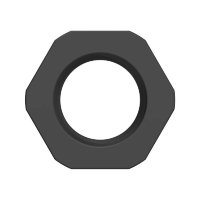 PA-LOCKNUT M6X0,75 BK