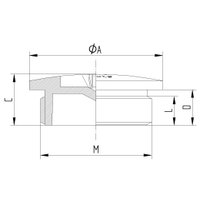 SKINDICHT® BLK-M 12X1.5 RAL 7035 LGY