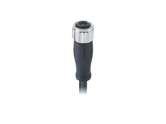 EPIC® M12A female straight molded cable