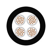 ÖLFLEX® TRAIN 320 TW-E 300V 4X0,5