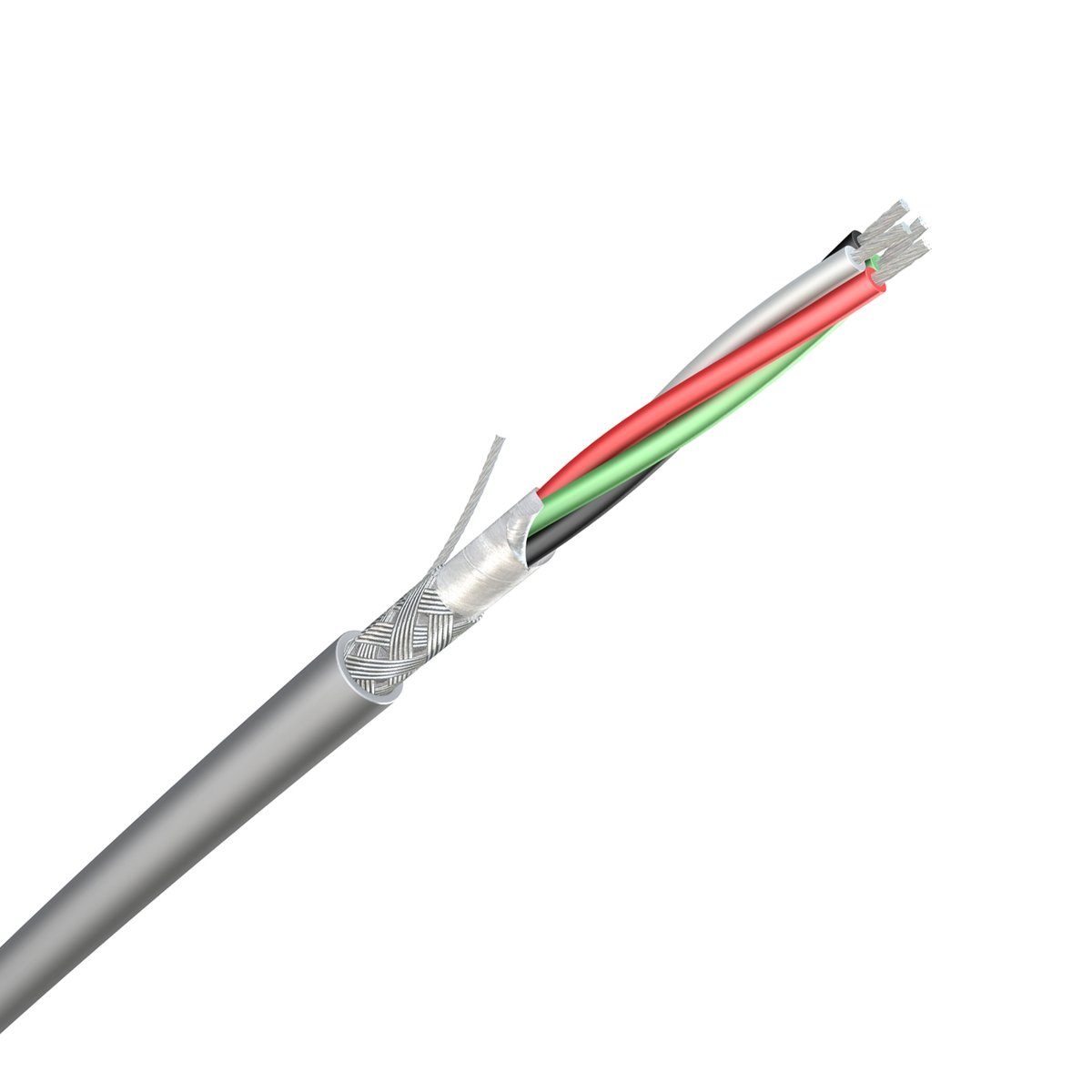 DOUBLE SHIELDED DATA CABLE AWG 24 Datakabel med låg frekvens