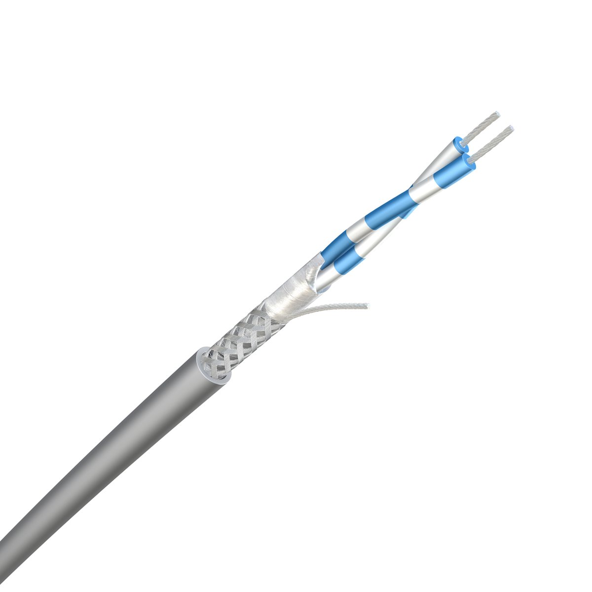 DOUBLE SHIELDED PAIR TWISTED CABLE AWG 24 FOR RS-485 Datakabel med låg frekvens