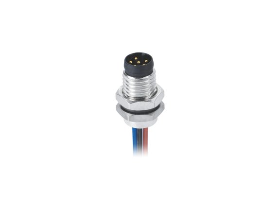 EPIC® M8A Panel mount front fastening male with cable