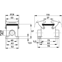 H-B 10 SGR 16 ZW. BOX MOUNT BASE