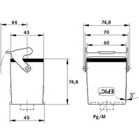 H-B 6 TBFH 21 ZW. CABLE COUPLER HOOD