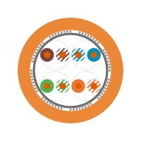 ETHERLINE® LAN Cat.5e SF/UTP 4x2xAWG24 LS