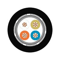 ETHERLINE® TRAIN FLEX Cat.5e 1x4x22/7 PE