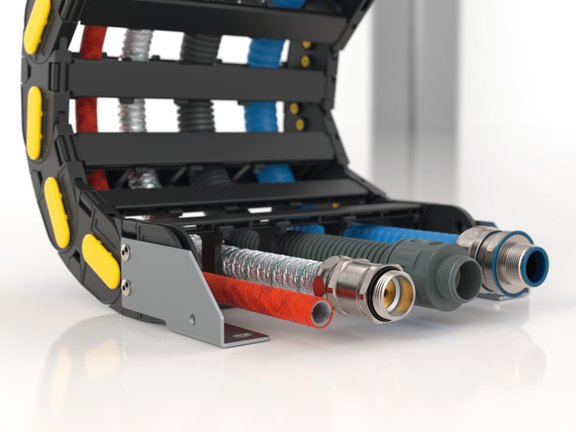 Kabelslang, flexibele geweven kabelmantel, zelfsluitende kabelbescherming voor tv, computer, bureau, USB-kabel, stroomkabel, audio-video-kabel, zwart (3 m, 15-18 mm