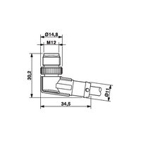 AB-C3-M8MS-1,0PUR-M12FA
