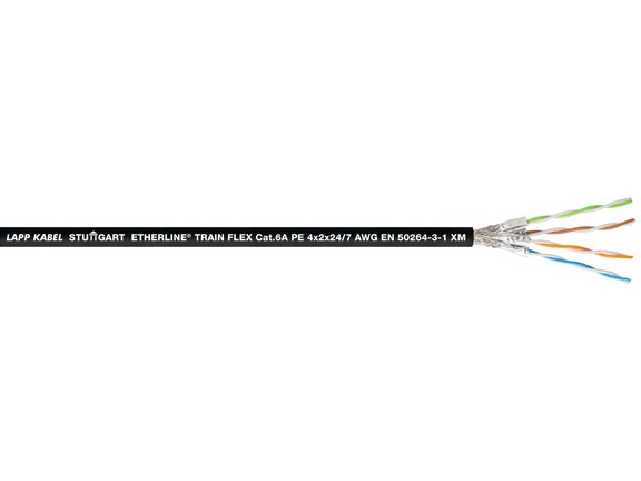 ETHERLINE® TRAIN FLEX Cat.6A 4x2x24/7 PE